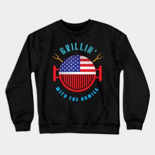 Grillin Dad Grilling Crewneck Sweatshirt